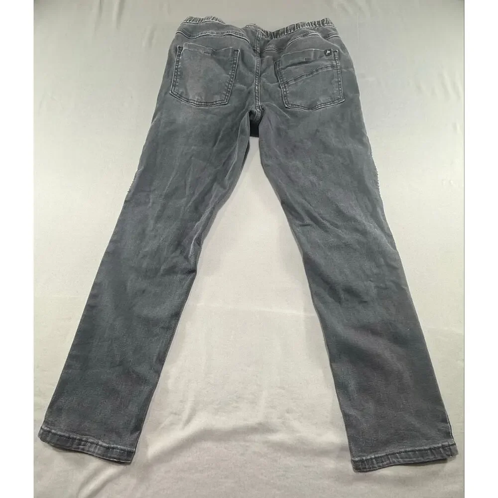 Art Class Girls Size 16 Super Skinny Moto Jeans Black Stretch Pull On